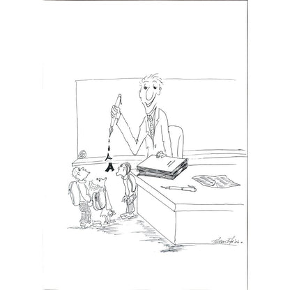 Hasan Efe 29x21cm Orijinal Karikatür BOD03052