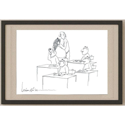 Hasan Efe 29x21cm Orijinal Karikatür BOD03053