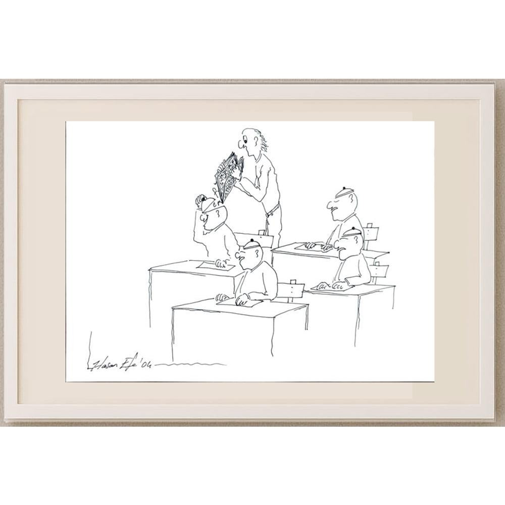 Hasan Efe 29x21cm Orijinal Karikatür BOD03053