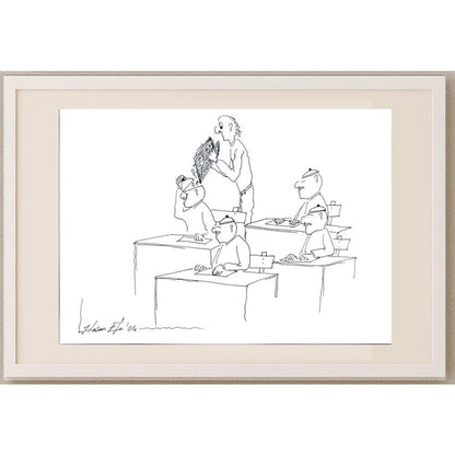 Hasan Efe 29x21cm Orijinal Karikatür BOD03053