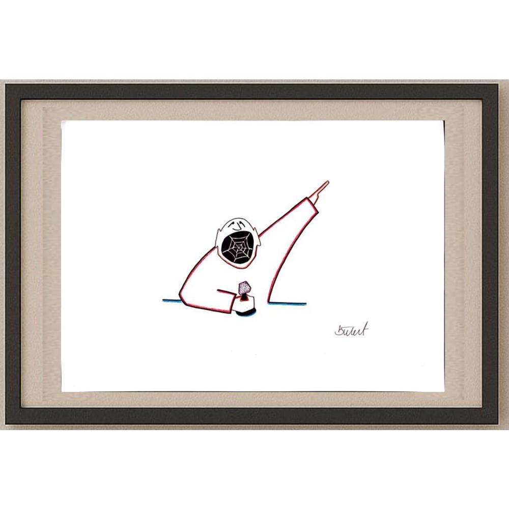 Bülent Fidan 35x25cm Orijinal Karikatür BOD03054