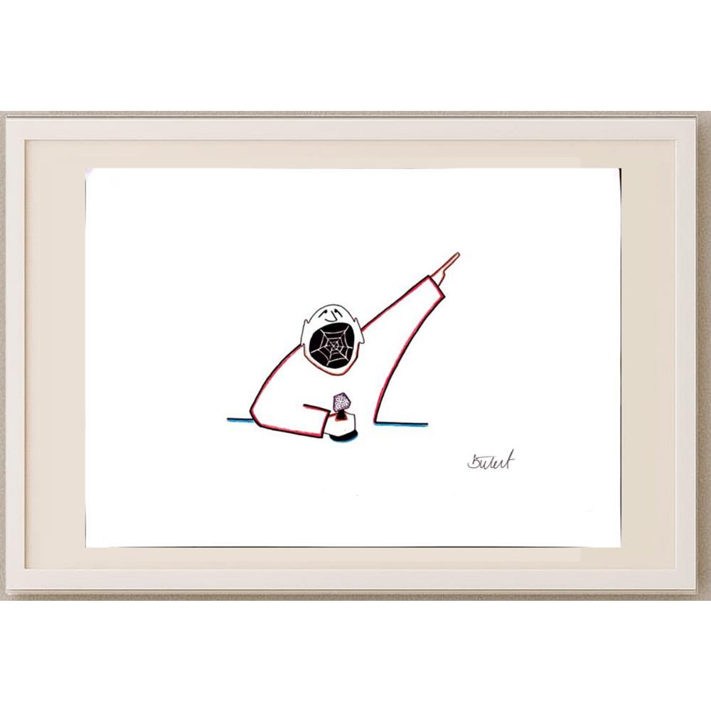 Bülent Fidan 35x25cm Orijinal Karikatür BOD03054
