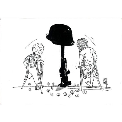 Raşit Yakalı 35x25cm Orijinal Karikatür BOD03055