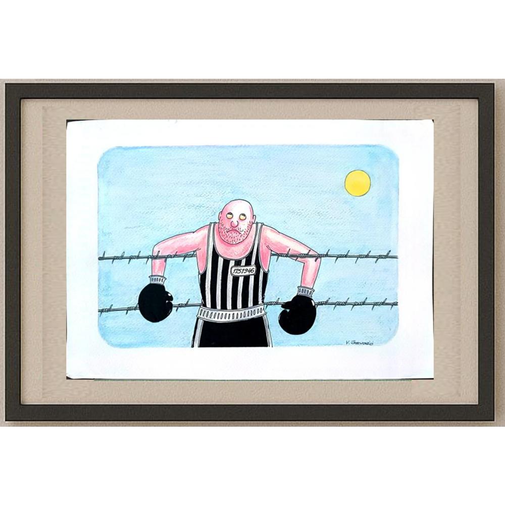 Vladimir Stevovic 29x21cm Orijinal Karikatür BOD03064