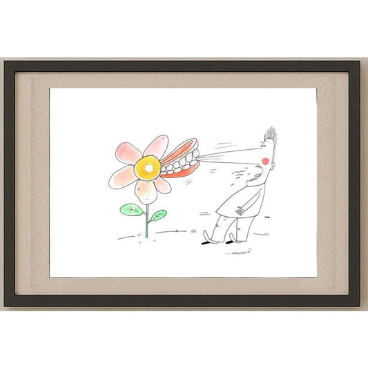 Maciej Trzepakka 29x21cm Orijinal Karikatür BOD03073