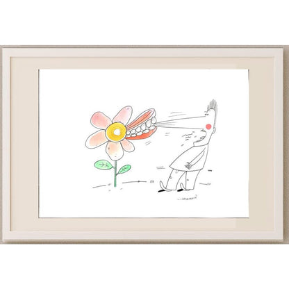 Maciej Trzepakka 29x21cm Orijinal Karikatür BOD03073