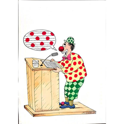 Aurel Stefan Alexandrescu 29x21cm Orijinal Karikatür BOD03075