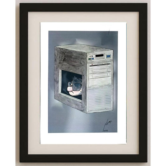 Athanassios Efthimiadis 29x21cm Orijinal Karikatür BOD03078