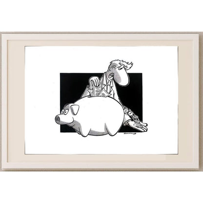 Goran Milenkovic 29x21cm Orijinal Karikatür BOD03080