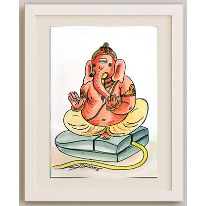 Sairam Akundi 29x21cm Orijinal Karikatür BOD03085