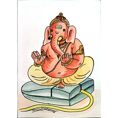 Sairam Akundi 29x21cm Orijinal Karikatür BOD03085