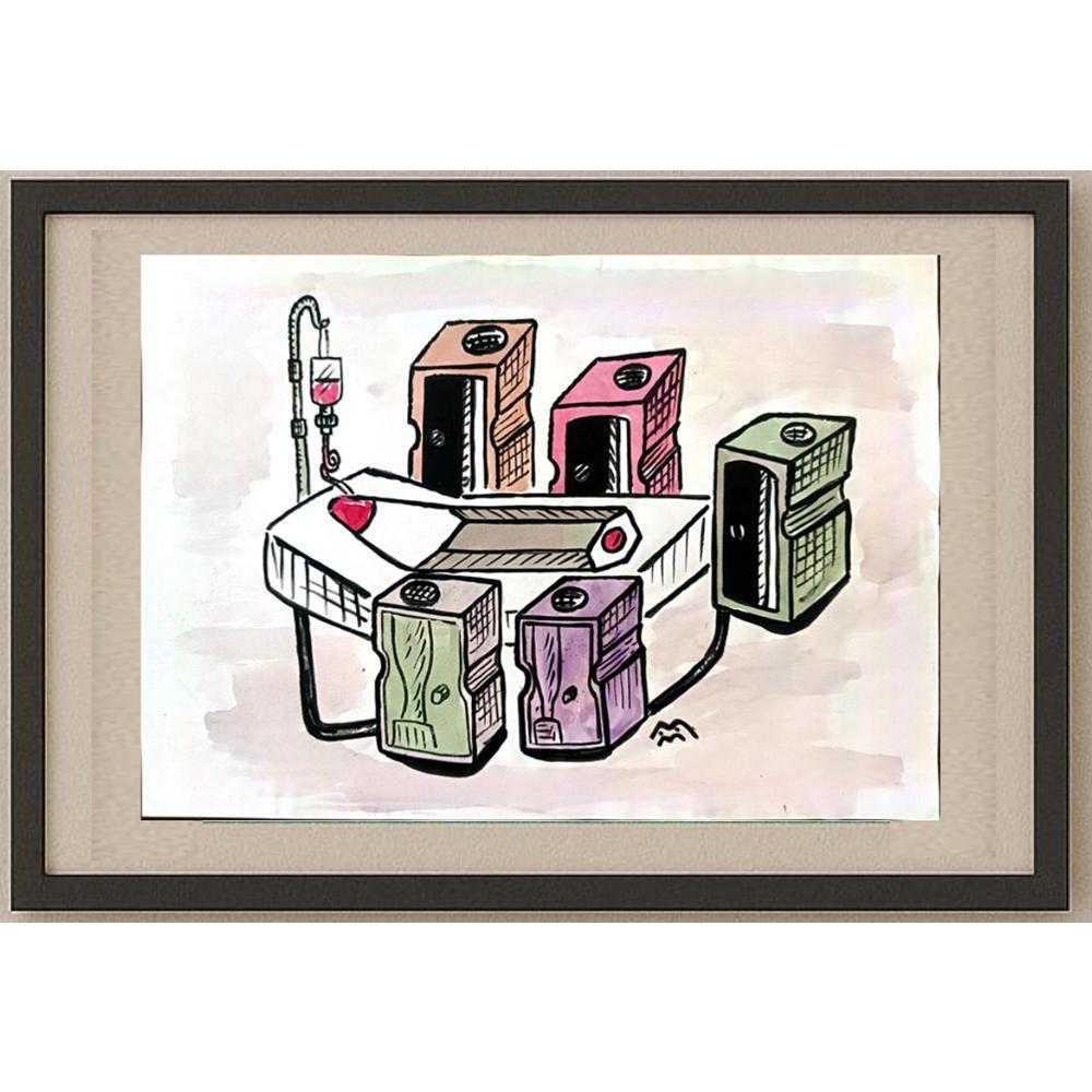 Mileta Miloradovic 29x21cm Orijinal Karikatür BOD03087
