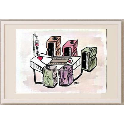 Mileta Miloradovic 29x21cm Orijinal Karikatür BOD03087