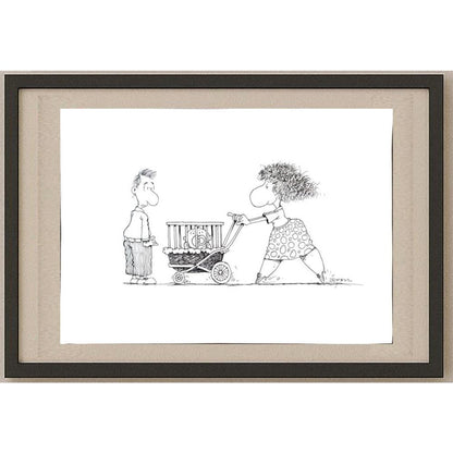 Zeyraz Lombardi 29x21cm Orijinal Karikatür BOD03088