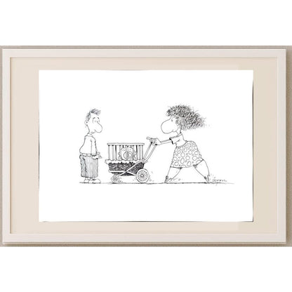 Zeyraz Lombardi 29x21cm Orijinal Karikatür BOD03088