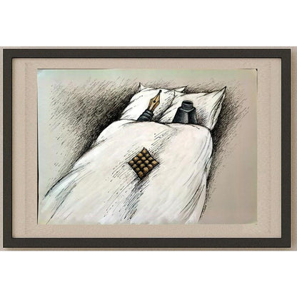 Vladimiras Beresniovas 29x21cm Orijinal Karikatür BOD03090