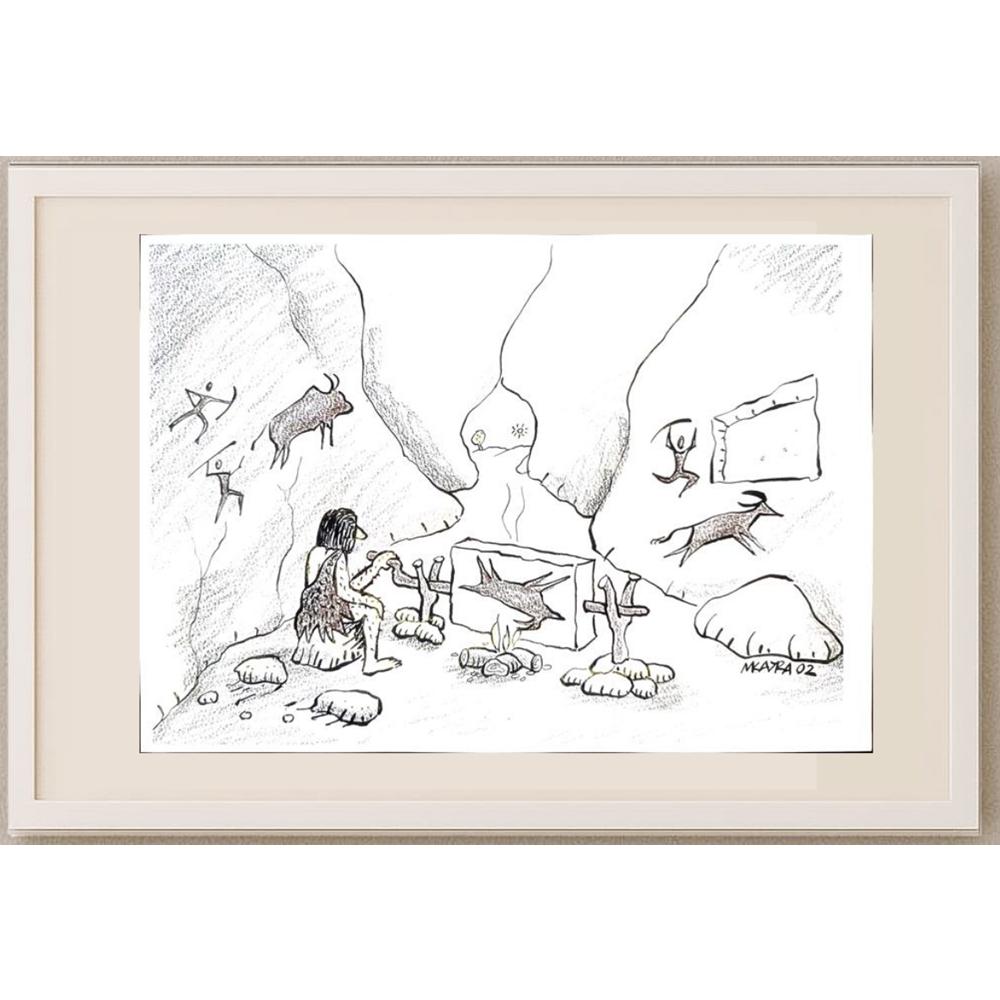 Musa Kayra 29x21cm Orijinal Karikatür BOD03095