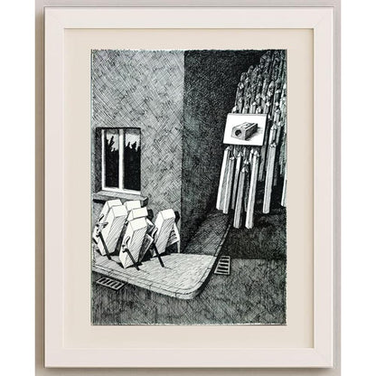 Slawomir Luczynski 29x21cm Orijinal Karikatür BOD03097
