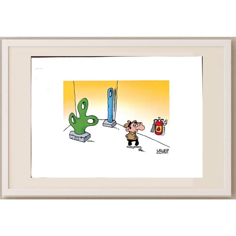 Gabriele Corvi 29x21cm Orijinal Karikatür BOD03102