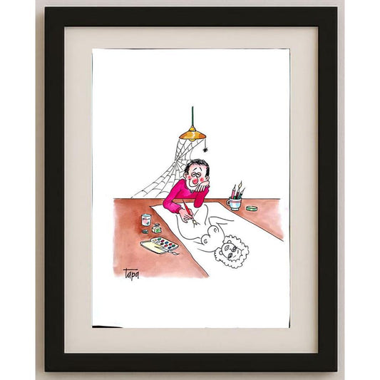 İbrahim Tapa 35x25cm Orijinal Karikatür BOD03110