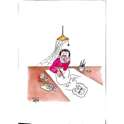 İbrahim Tapa 35x25cm Orijinal Karikatür BOD03110