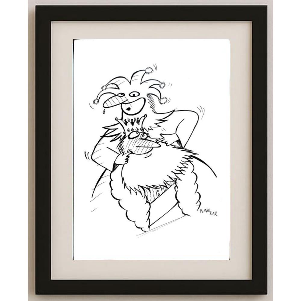 İsmail Kar 29x21cm Orijinal Karikatür BOD03111