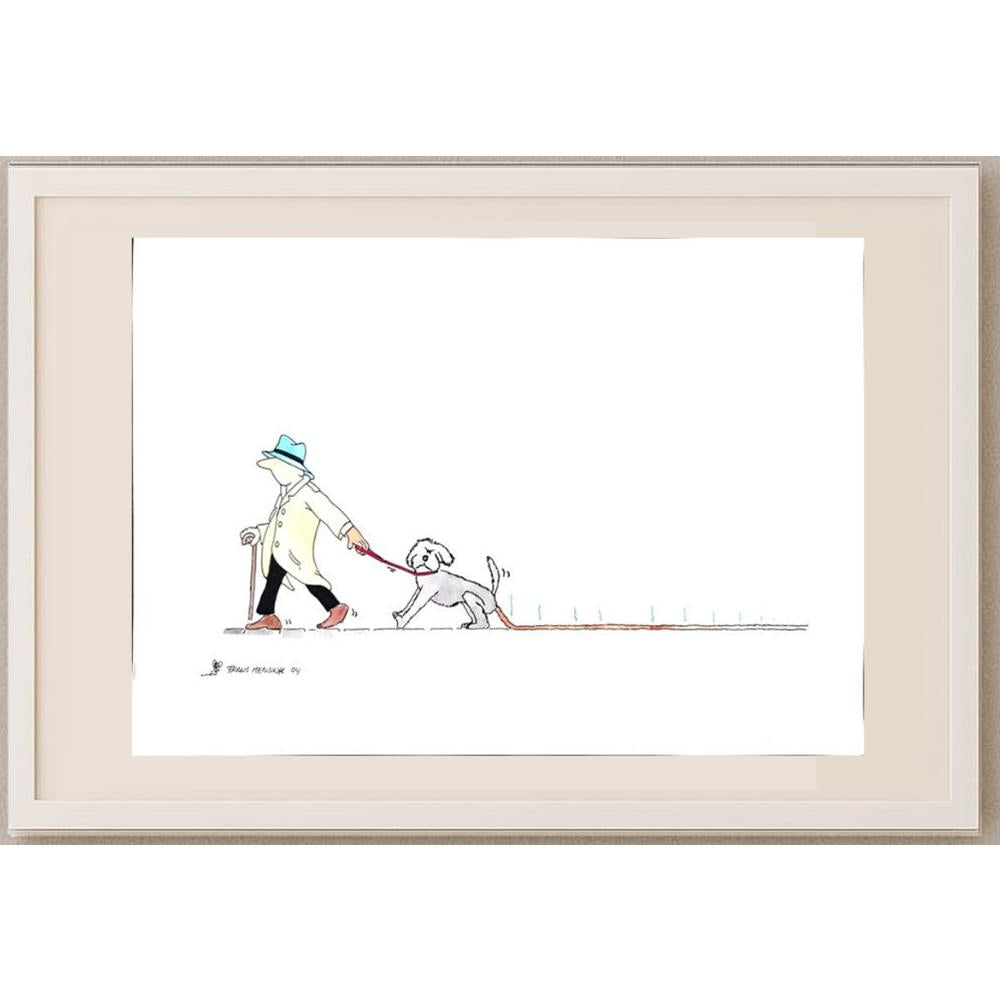 Frans Mensink 43x30cm Orijinal Karikatür BOD03121