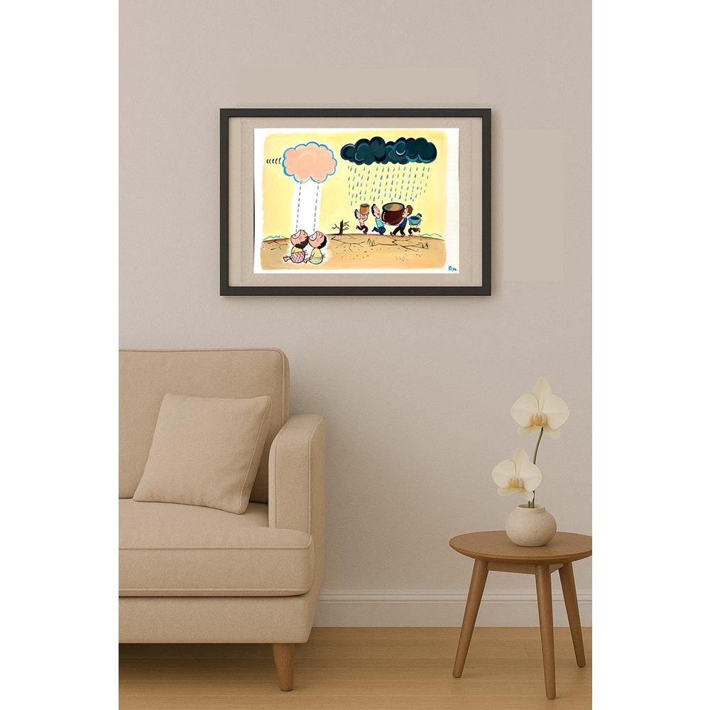 Kasuge Riyako 43x30cm Orijinal Karikatür BOD03124