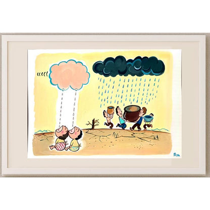 Kasuge Riyako 43x30cm Orijinal Karikatür BOD03124
