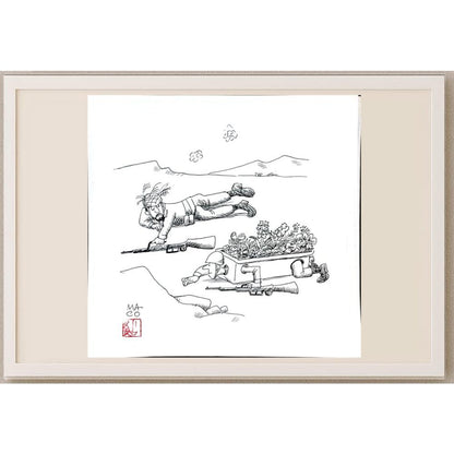 Makato Ayusawa 28x28cm Orijinal Karikatür BOD03127