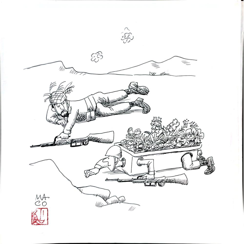 Makato Ayusawa 28x28cm Orijinal Karikatür BOD03127