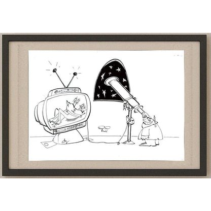 Özgen Özmen 29x21cm Orijinal Karikatür BOD03130