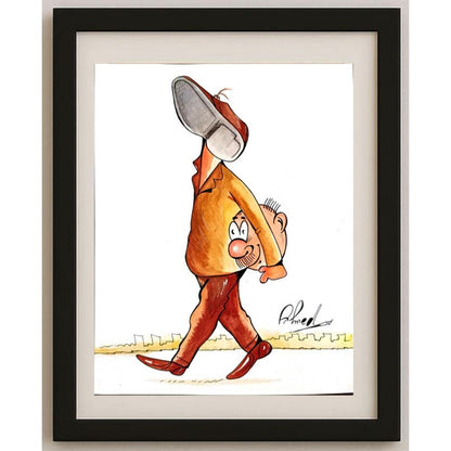 Ahmed Abdel Naheem Mostafa 29x21cm Orijinal Karikatür BOD03155