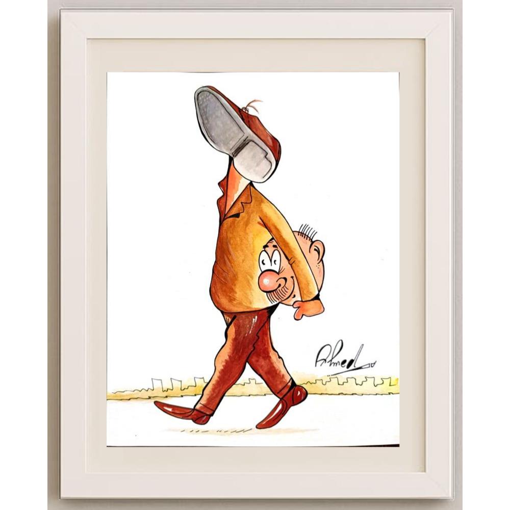 Ahmed Abdel Naheem Mostafa 29x21cm Orijinal Karikatür BOD03155