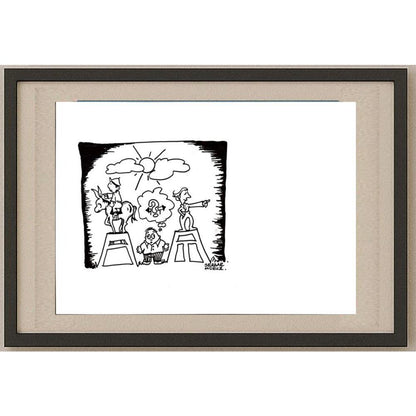 Serdar Horuz 43x30cm Orijinal Karikatür BOD03156