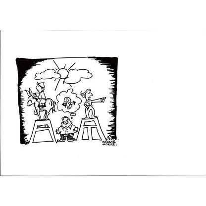 Serdar Horuz 43x30cm Orijinal Karikatür BOD03156