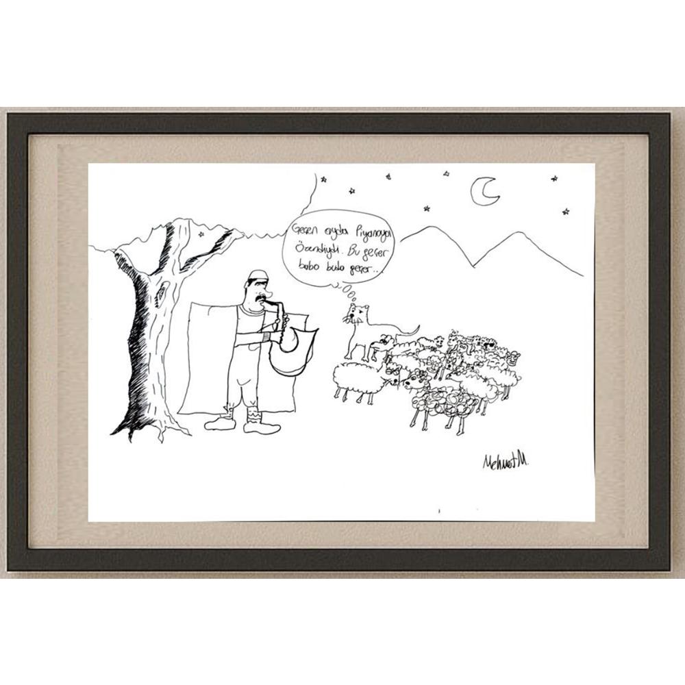 Mehmet 43x30cm Orijinal Karikatür BOD03158