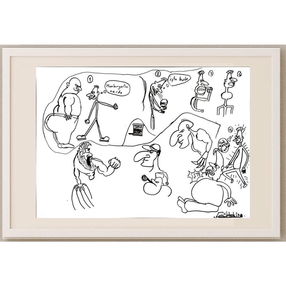 Gültekin 43x30cm Orijinal Karikatür BOD03159