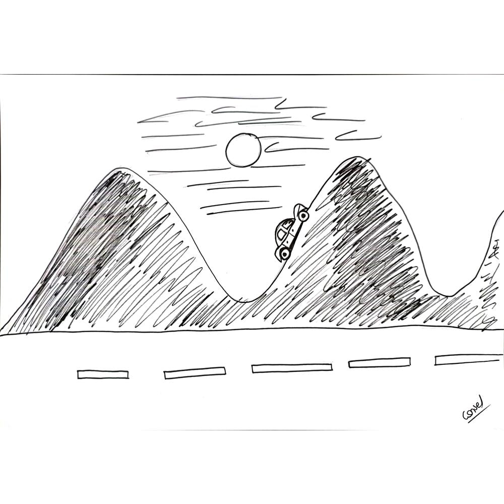 Cansel 43x30cm Orijinal Karikatür BOD03165