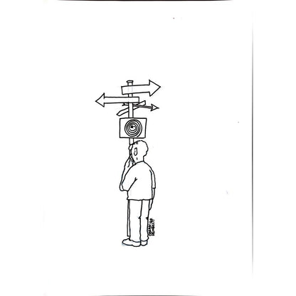Hakan Demirli 43x30cm Orijinal Karikatür BOD03166