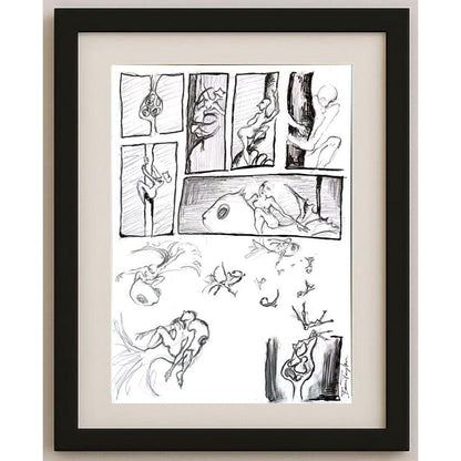 Banu Taylan 43x30cm Orijinal Karikatür BOD03174
