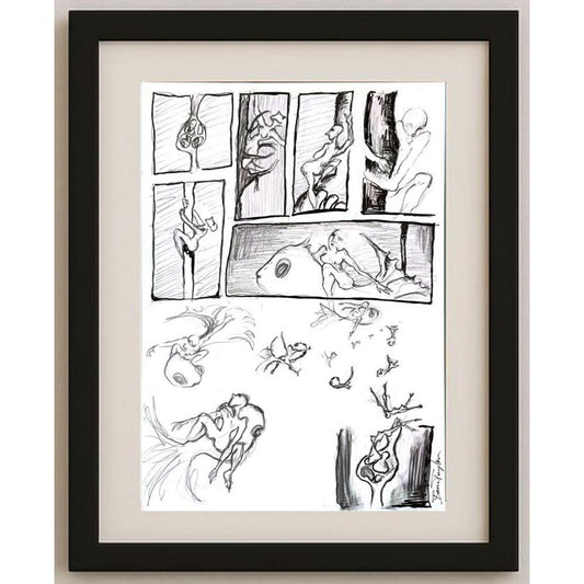 Banu Taylan 43x30cm Orijinal Karikatür BOD03174