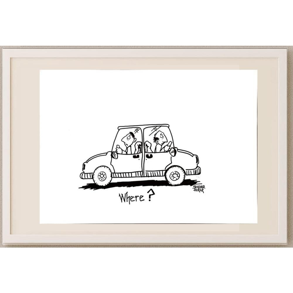 Serdar Horuz 43x30cm Orijinal Karikatür BOD03181