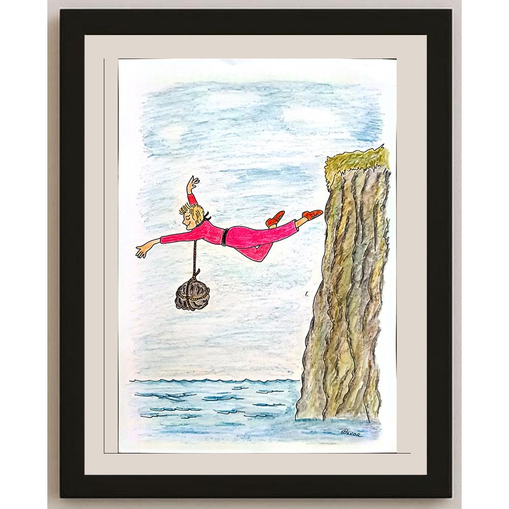 Stevovic Divna 29x21cm Orijinal Karikatür BOD03182