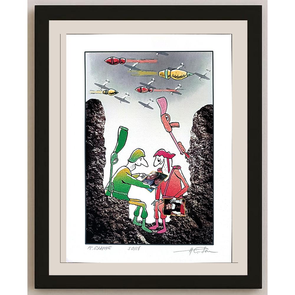Horia Crisan 29x21cm Orijinal Karikatür BOD03186