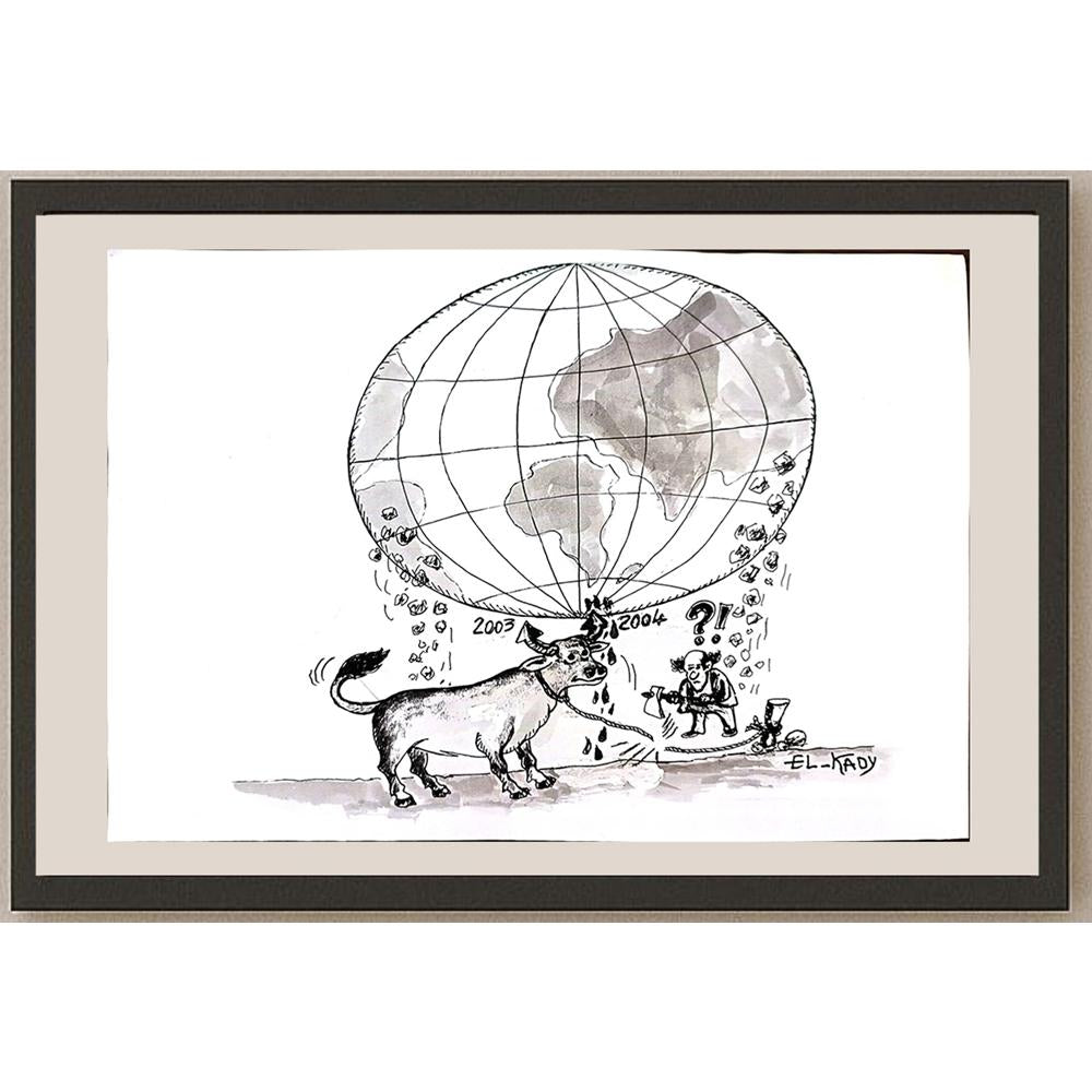 Mahmood El Kady 29x21cm Orijinal Karikatür BOD03190