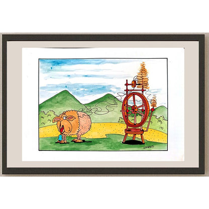 Tadeusz Krotos 29x21cm Orijinal Karikatür BOD03191