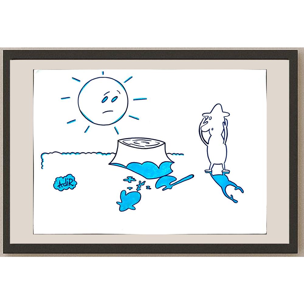 Adrian Rus 29x21cm Orijinal Karikatür BOD03192