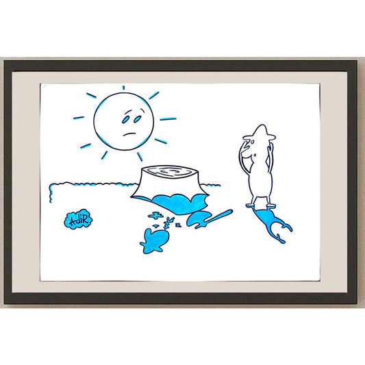 Adrian Rus 29x21cm Orijinal Karikatür BOD03192