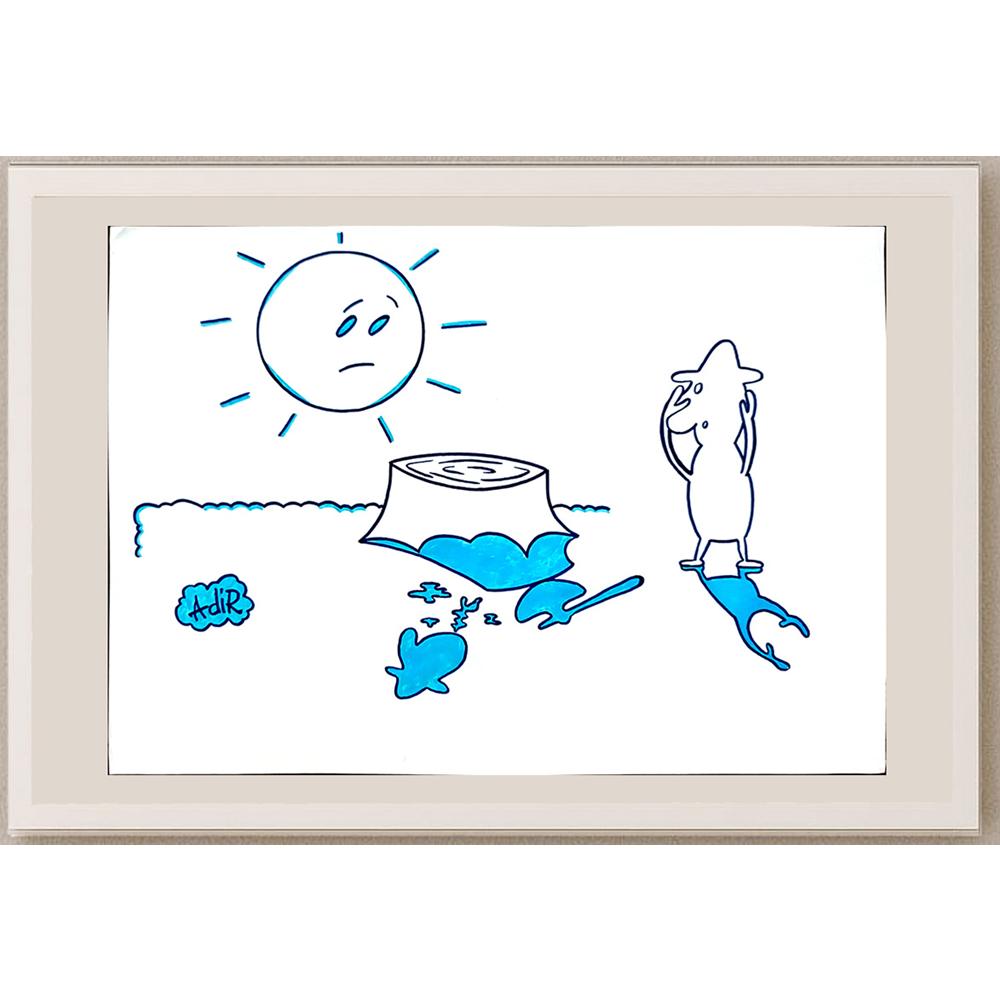 Adrian Rus 29x21cm Orijinal Karikatür BOD03192